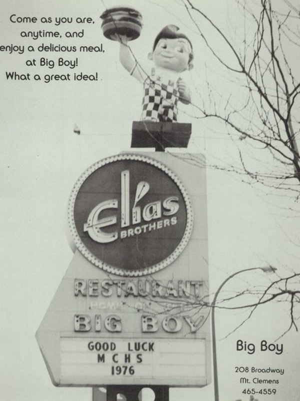 Big Boy Restaurants (Elias Brothers, Elias Bros) - Mt Clemens 208 Broadway (newer photo)